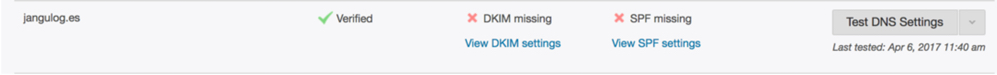 DKIM-SPF-dominio verificado