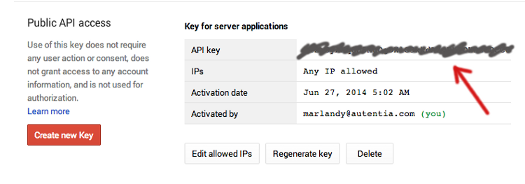 Server key