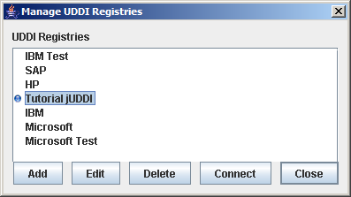 Conexion de UDDI Browser con Apache jUDDI usando nuestra nueva configuracion