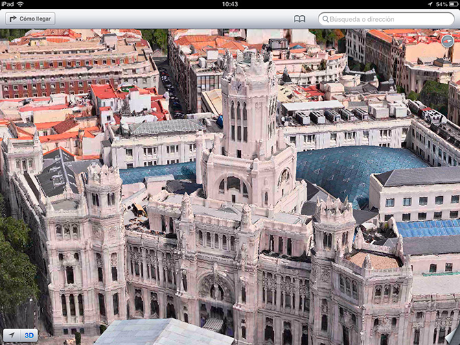 Vista la Almudena de Madrid en 3D
