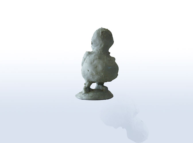 Figura de plastilina sin detalles