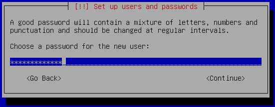 Password del usuario